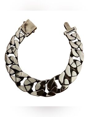 AllSaints Spitalfields ARIEL Necklace Heavyweight Dark Silver